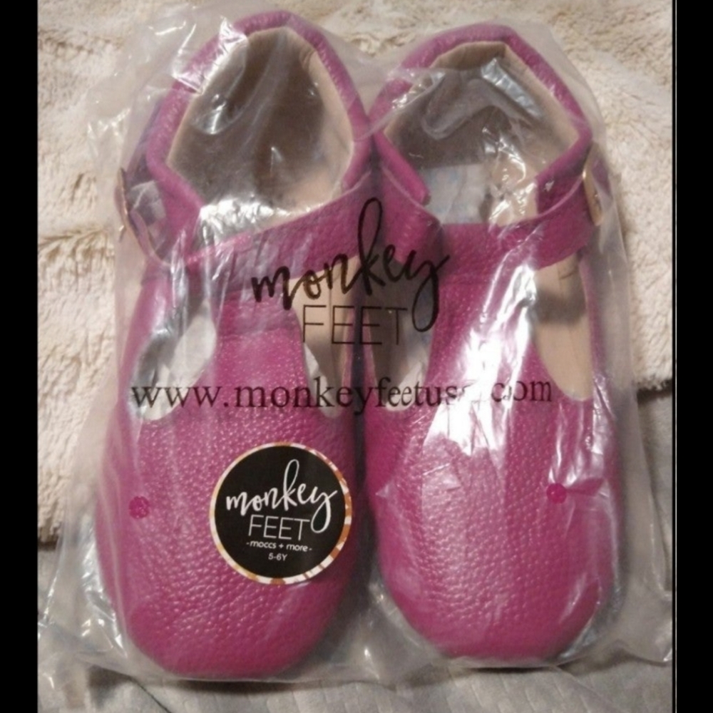 Monkey Feet Magenta New Veganfree Maryjane Shoes 5Y